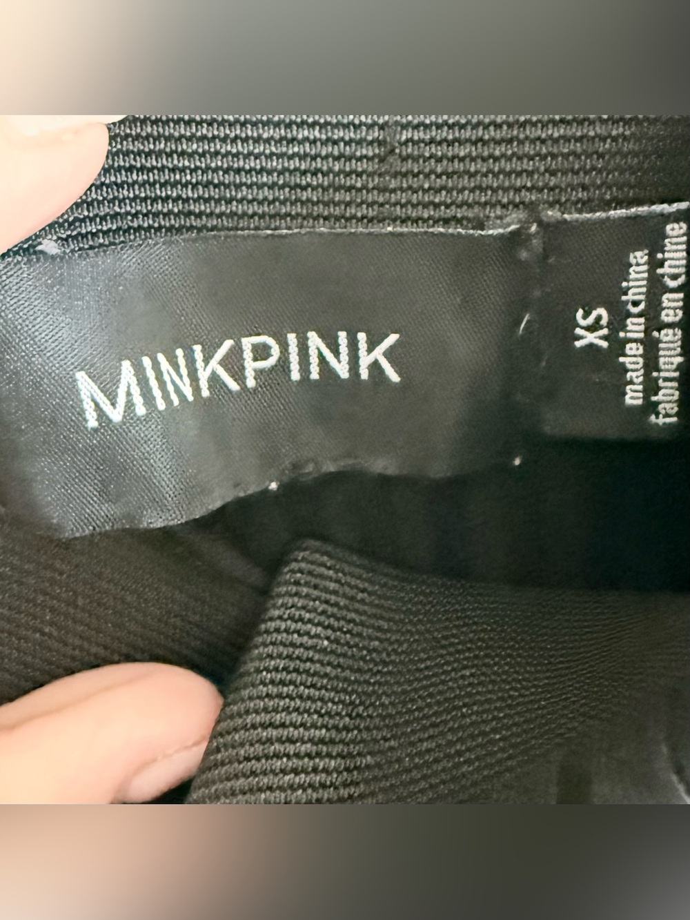 NWOT MINKPINK Revolve Black Ribbed Bodycon Midi Skirt | XS - Picture 2 of 7